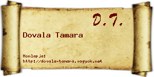 Dovala Tamara névjegykártya